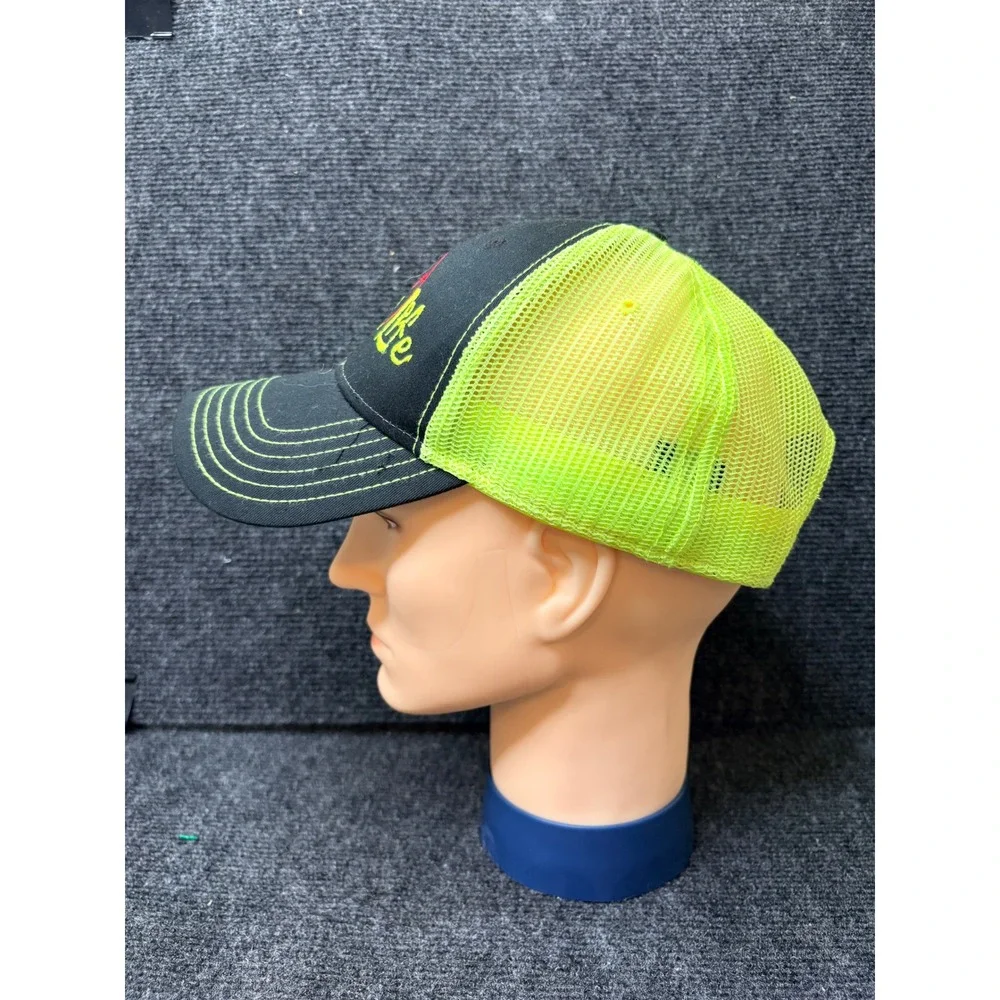 OTTO Softball Life Trucker Hat Black Neon Yellow Snapback Mesh Cap 83-1239 OSFM